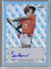 ADRIAN SANTANA 2022 Leaf Perfect Game RC XRC Auto 1/1 Tampa Bay Devil Rays