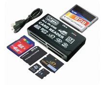 6 Slot All in One USB 2.0 Memory Card Reader SD SDHC CF XD MS MICROSD