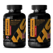 anti aging skin care - ANTI WRINKLE – KOREAN GINSENG - energy caps - COMBO 2Bot