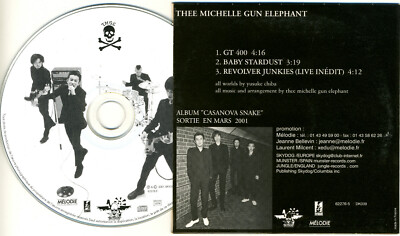 Thee Michelle Gun Elephant 'GT 400' rare promo CD-single Japanese