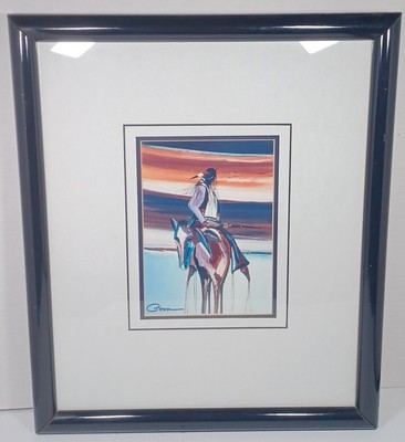 Ed Posa Looking Back Print Signed Autograph LIMITED EDITION Signed 7x5''