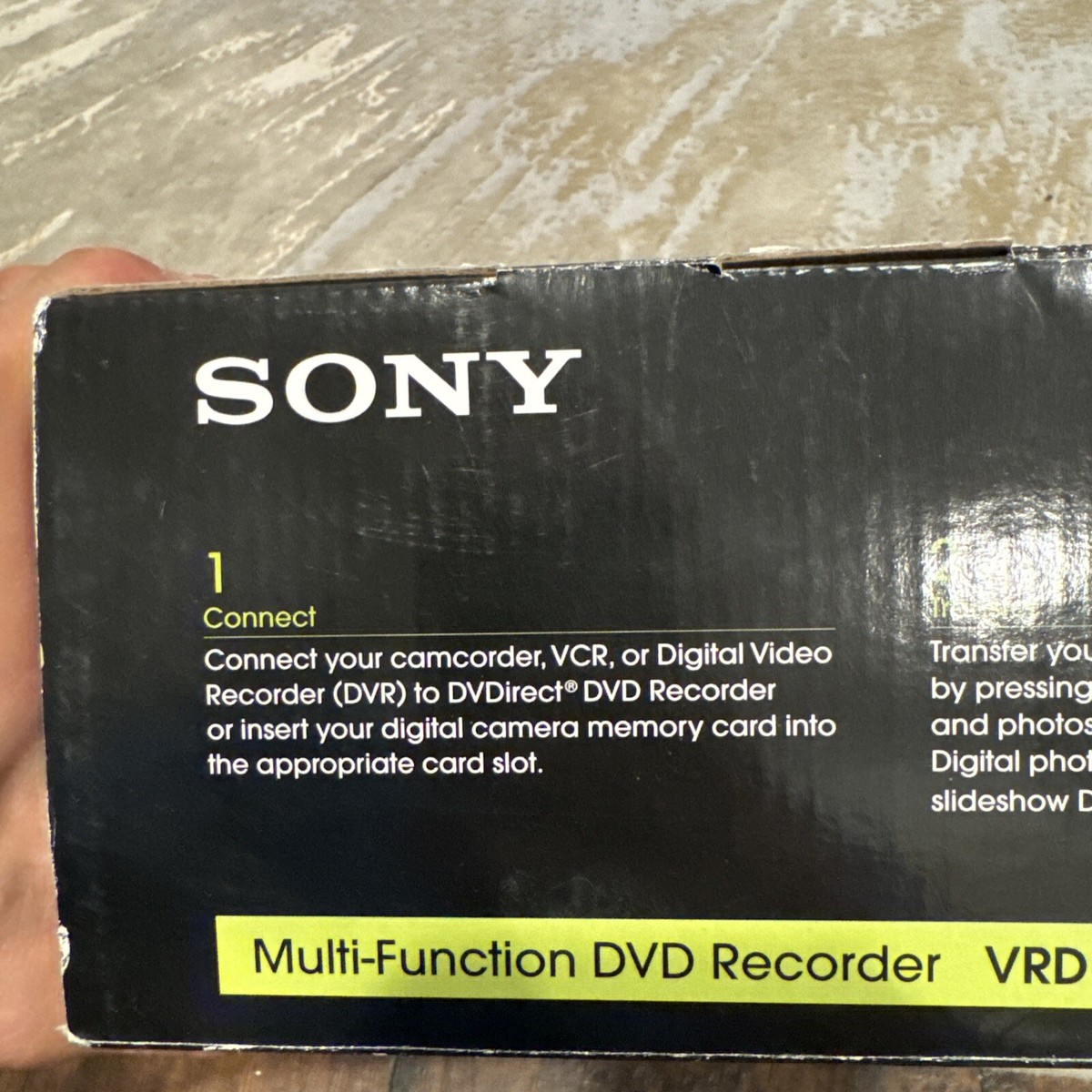 SONY VRD-MC5 DVDIRECT MULTI-FUNCTION DVD RECORDER (NEW OPEN BOX