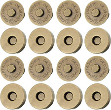20 Set Magnetic Snaps, Purse Magnetic Bag Fastener Clasp Magnetic Button Replace