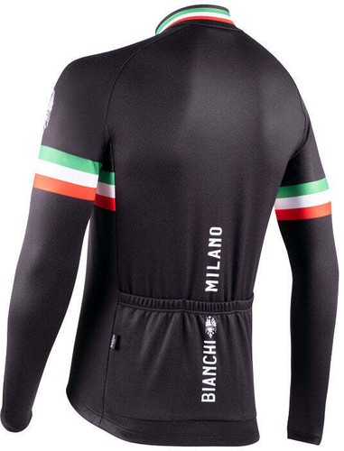 BIANCHI MILANO STORIA Black Men's Long Sleeve Jersey (S, M, L) - Picture 2 of 4