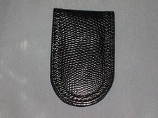Black Leather Money Clip Magnetic Cash Pocket Bifold Wallet Unisex NEW