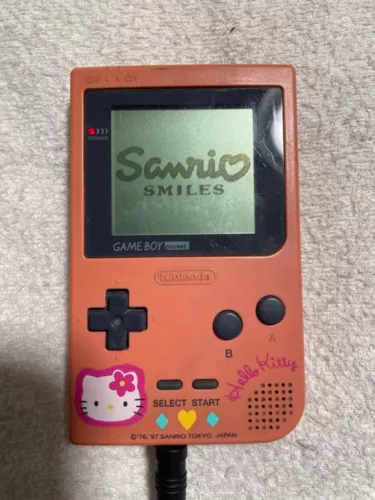 Nintendo Game Boy pocket console Japan Hello Kitty Model - Picture 1 of 9