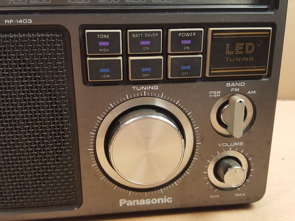 Vintage Panasonic RF-1403 Band AM/FM Radio LED Tuning Used Vintage Panasonic RF-1403 Band AM/FM Radio LED Tuning Used