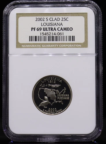 2002-S Louisiana Clad Quarter  NGC PF69 Ultra Cameo