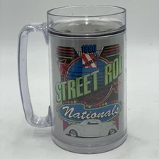 vtg 90s 1996 NSRA national street rod association mug cup Hot Race Car KY