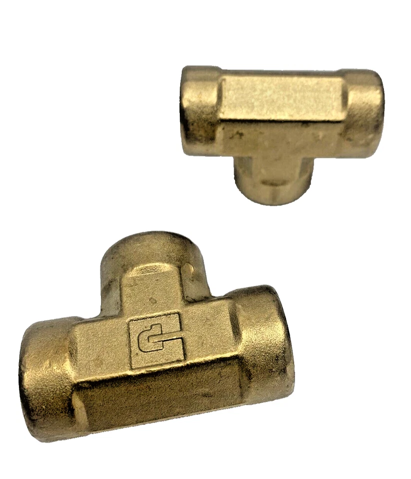 Lot Of 2, Parker 1203P-8 Female Pipe Fitting- Brass, 1/2" Forged Tee - Image 4 of 4