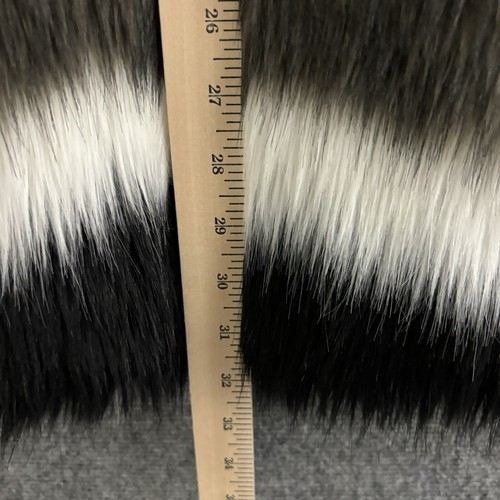 Dawn Levy Design Vest Women's Small Black Brown White Faux Fur Vegan Jacket - Picture 10 of 14