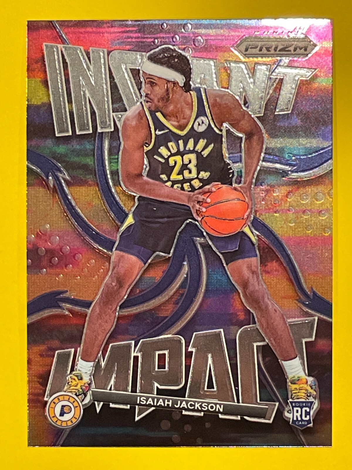 ISAIAH JACKSON 2021-22 Panini Prizm Instant Impact Insert Rookie RC #9 Pacers