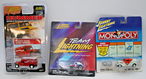 9pc JOHNNY LIGHTNING Hummer Monopoly Hollywood Diecast Cars NOC B - Picture 2 of 5