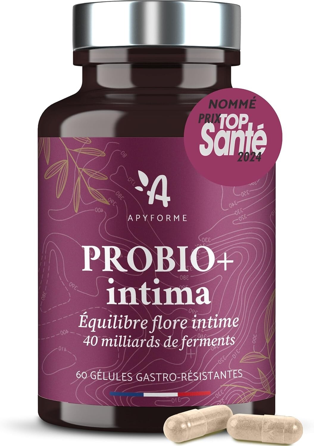 Probiotique flore intime Probio+ Intima cure de 60 gélules pour le confort féminin au quotidien