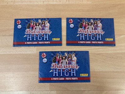 3 No Panini Sticker Sealed Packets - Britannia High - 6 Photo Cards (18 Total)
