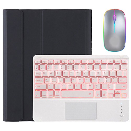 Backlit Touchpad Keyboard Case Mouse For iPad 11th/10/9/8/7/6 Gen Air 11 M3 2025 - Picture 23 of 46