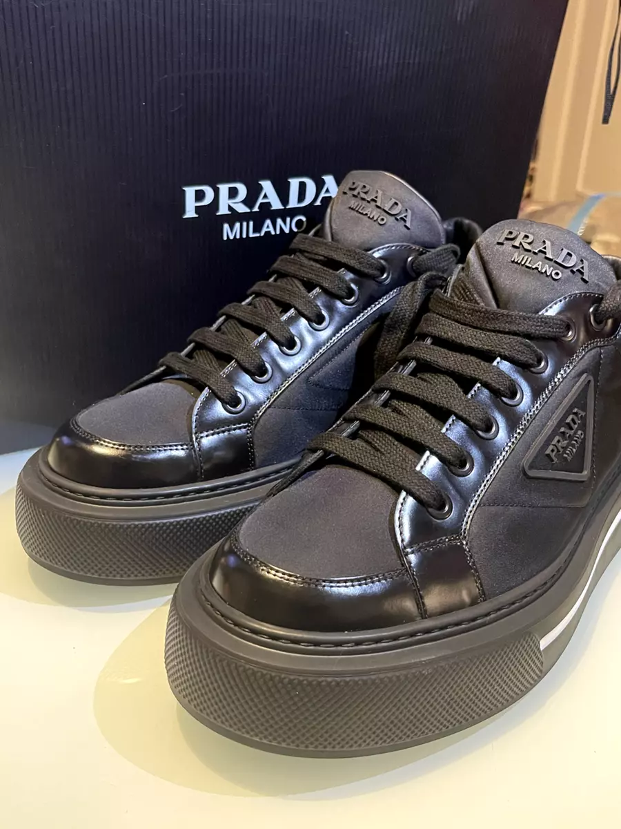 Prada Embossed Triangle-Logo Rain Boots