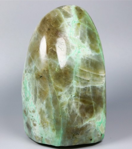 1.41lb Beautiful ! Natural Green Moonstones Quartz Crystal Freeform Reiki Statue - Picture 7 of 12