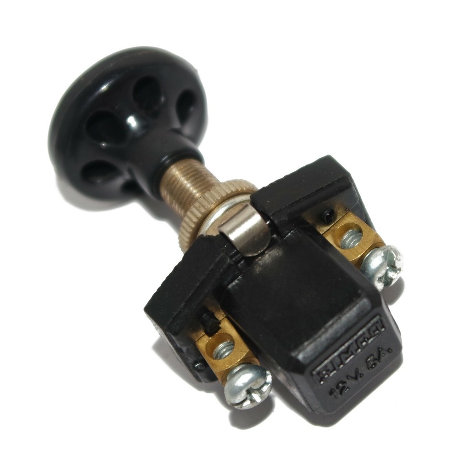 Automotive Push Pull Switch Uxcell 8mm Thread Push-Pull Switch - DC 12V ...