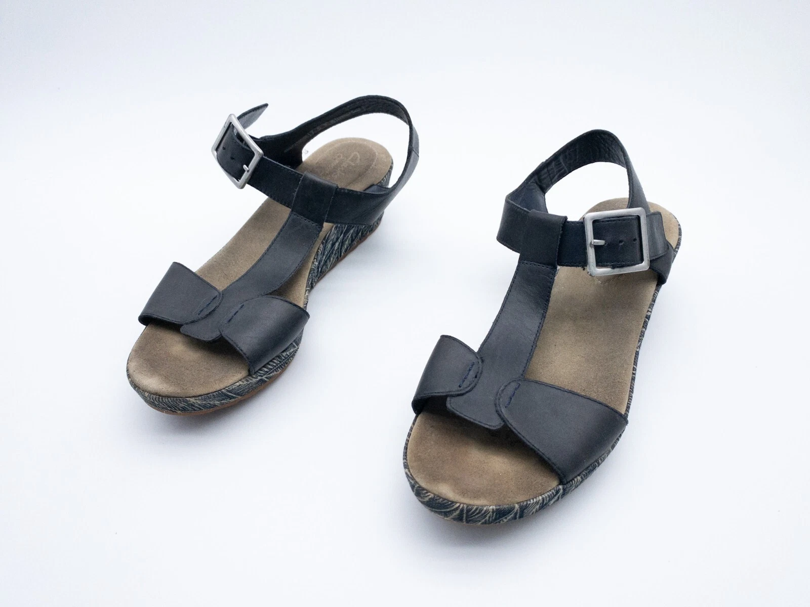 Clarks Sandali Donna Col Tacco Alto Calzatura Estiva Scarpa Bassa Tg. 41 Eu Art