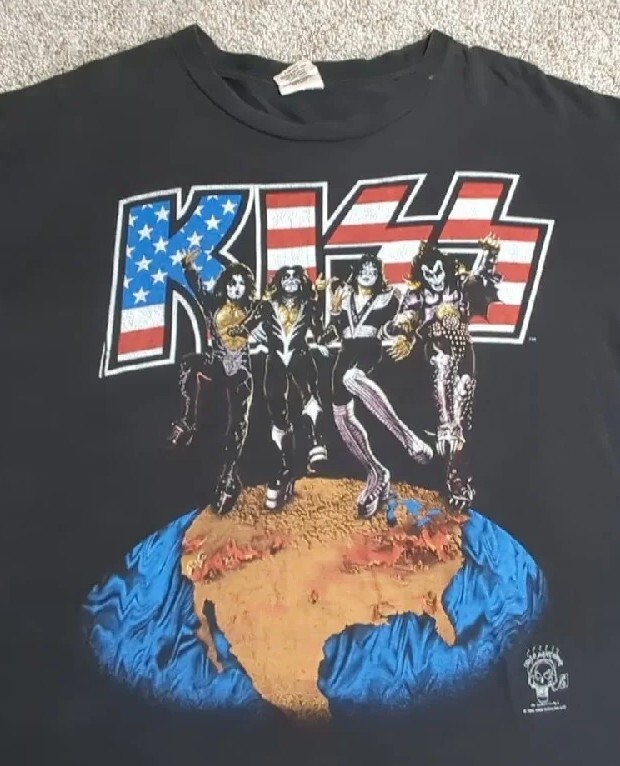 ミュージシャン KISS WORLDWIDE 96 97 XL Vintage KISS 