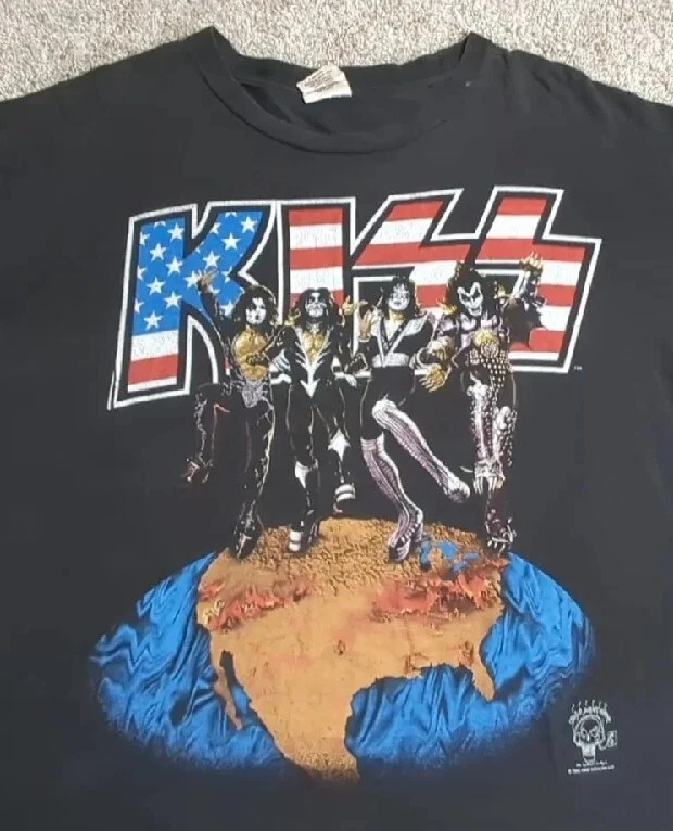 Vintage KISS "Alive Worldwide" Tour Shirt 96' 97' Madison Square Garden NYC XL