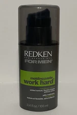 1 Redken for Men Molding Paste Work Hard 3.4 fl oz Original Old Formula New
