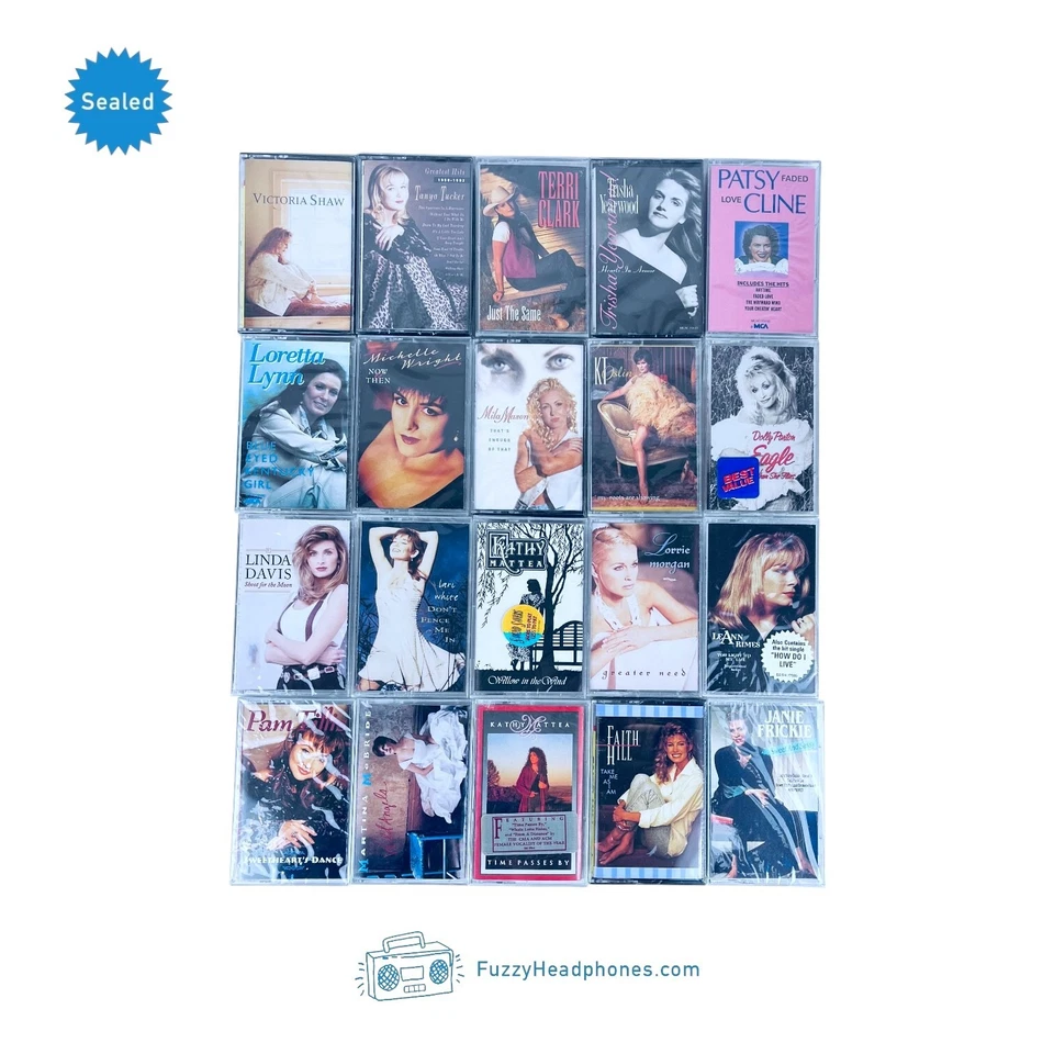 20 SEALED Country Cassette Tapes #4: Terri Clark Trisha Dolly Faith Hill Loretta - Image 2 of 3