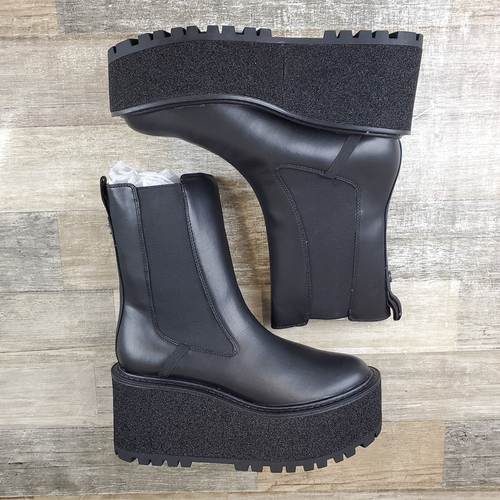 Botas Chelsea Circus NY by Sam Edelman Susan para mujer talla 7,5 M botas de plataforma negras