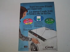 advertising Pubblicità 1975 LAVATRICE CANDY 2.46