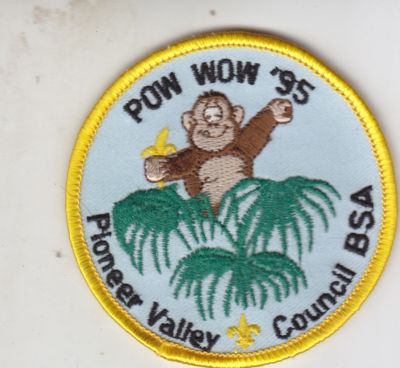 PIONEER VALLEY COUNCIL POW WOW 95 TWILL POCKET PATCH MC1