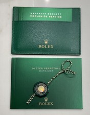Authentic Rolex Datejust Booklet English  Rolex Green Tag  Card Holder