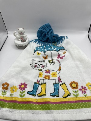 Kitty Cat Kitchen Towel And Joie Cat & Mouse 60 Minute Timer Set