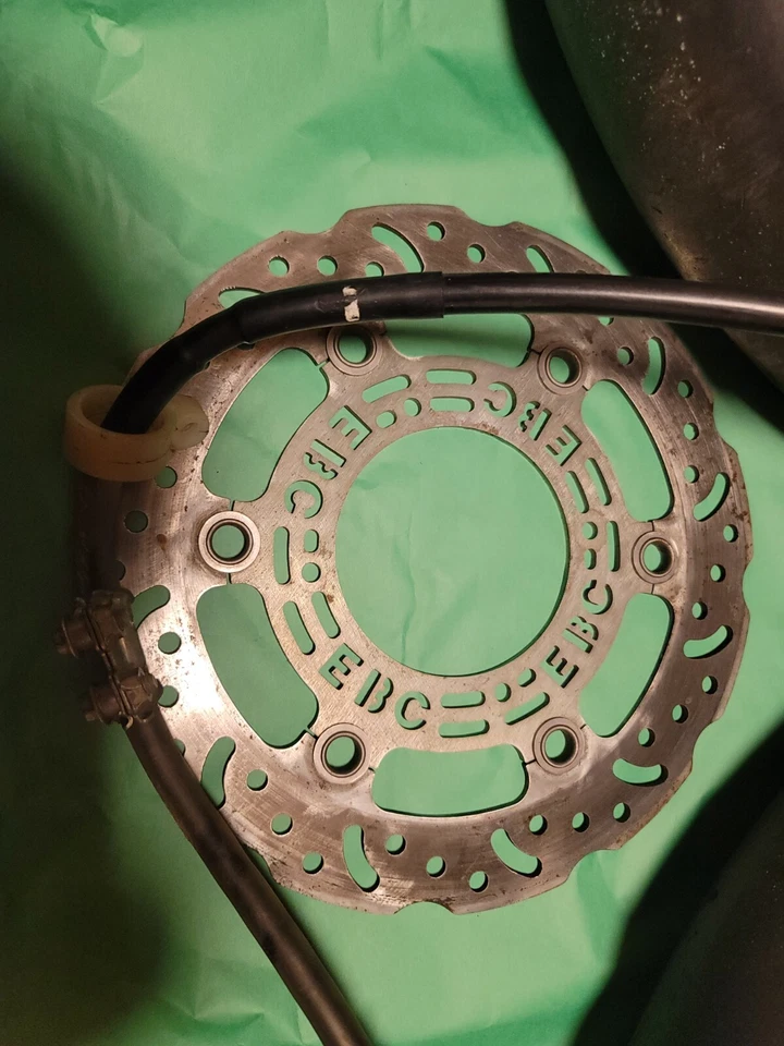 96-07 Honda CR85 R CR80 R Super Moto Ruedas traseras delanteras y kit de frenos grandes Foto 3 de 4