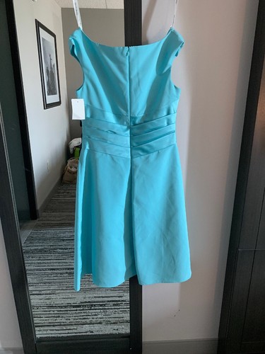 Vestido de novia de David talla 10 color piscina estilo F12723 - Imagen 7 de 10