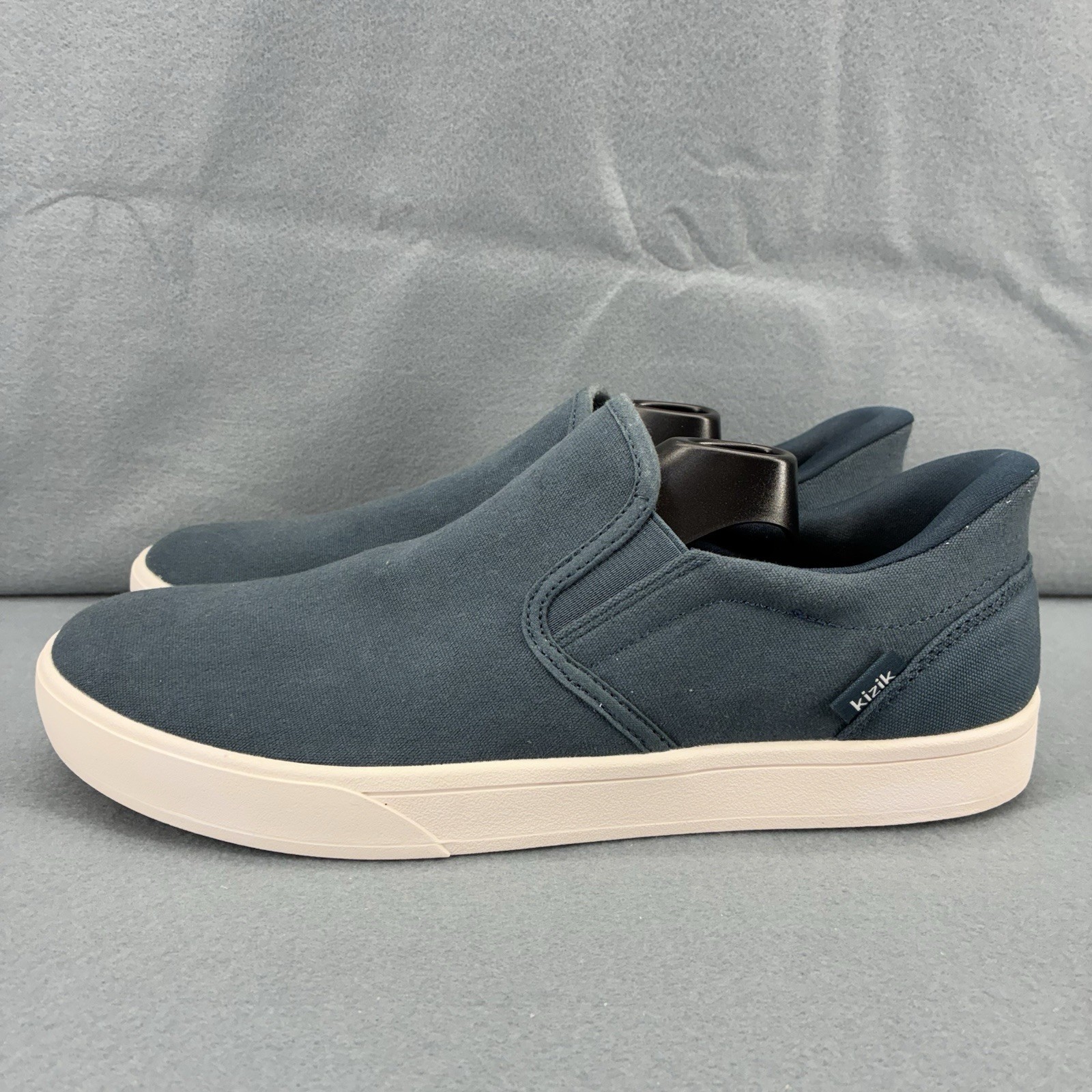 Kizik Men’s 9.5 Hands Free Slip On Shoes Blue Canvas Casual Sneakers
