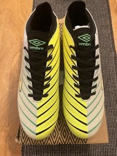 Umbro Men’s Football Boots Velocita Elixir 1.0 FG Size 9 Yellow Green Black BNIB