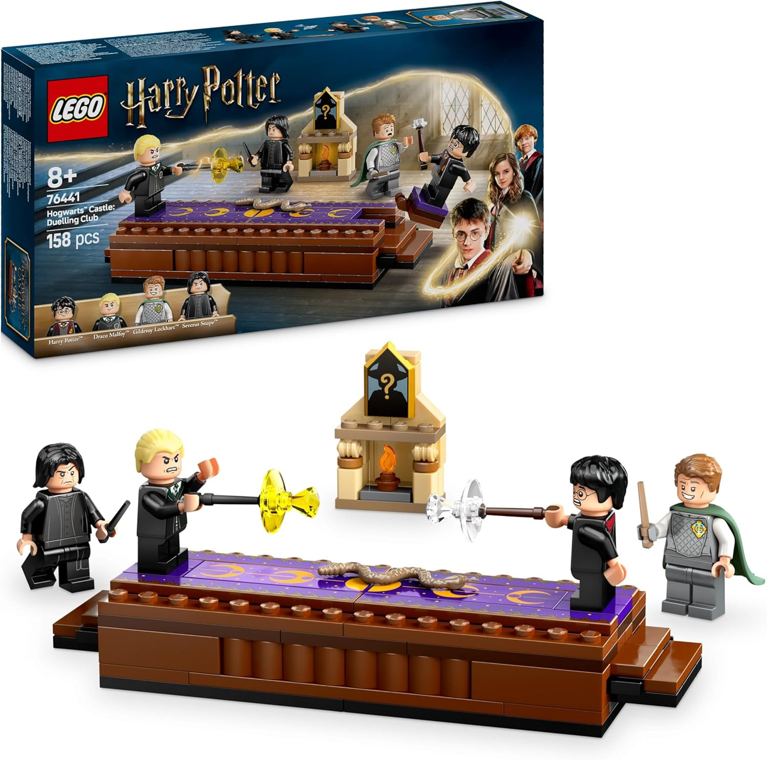 Harry Potter Castello Di Hogwarts Club Dei Duellanti, 4 Minifigure Di Draco Malf
