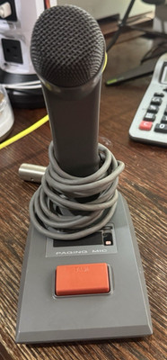 TOA Electronics PM-660U Desktop Paging Moving Coil Microphone 3 pin XLR