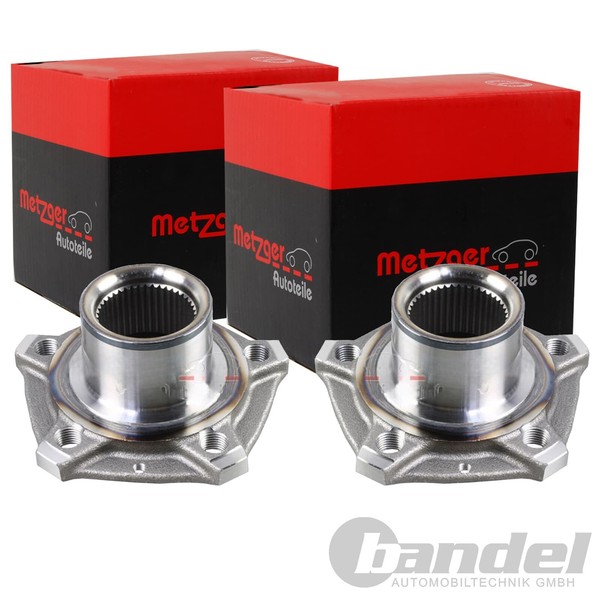 2X Metzger Radnabe Hinten Beidseitig Passend FÜR Audi E-TRON Q7 Q8 VW Touareg-image