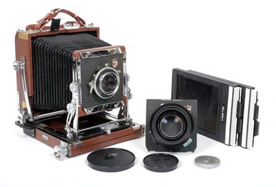 Zone VI Tachihara 4X5 camera W/ 150mm + 210mm Lenses + Holders + Film #1803