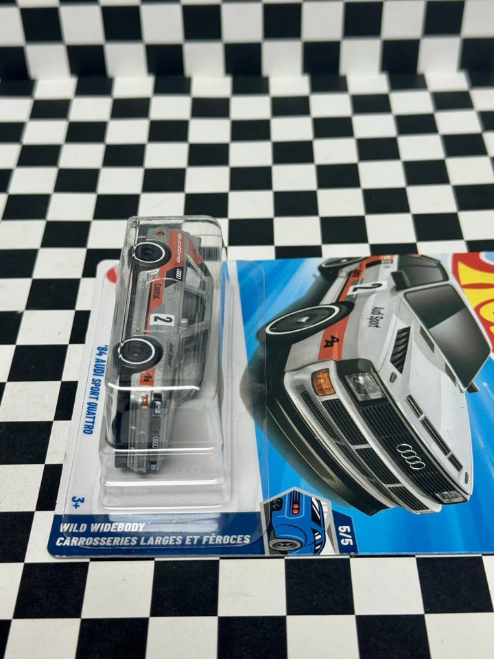 🔥 2025 Hot Wheels Treasure Hunt + Wild широкофюзеляжный лот товаров - 84 Audi Quattro TH Int - Изображение 4 из 4