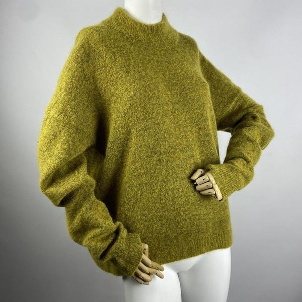 Women H&M Sweater Mustard Wool M