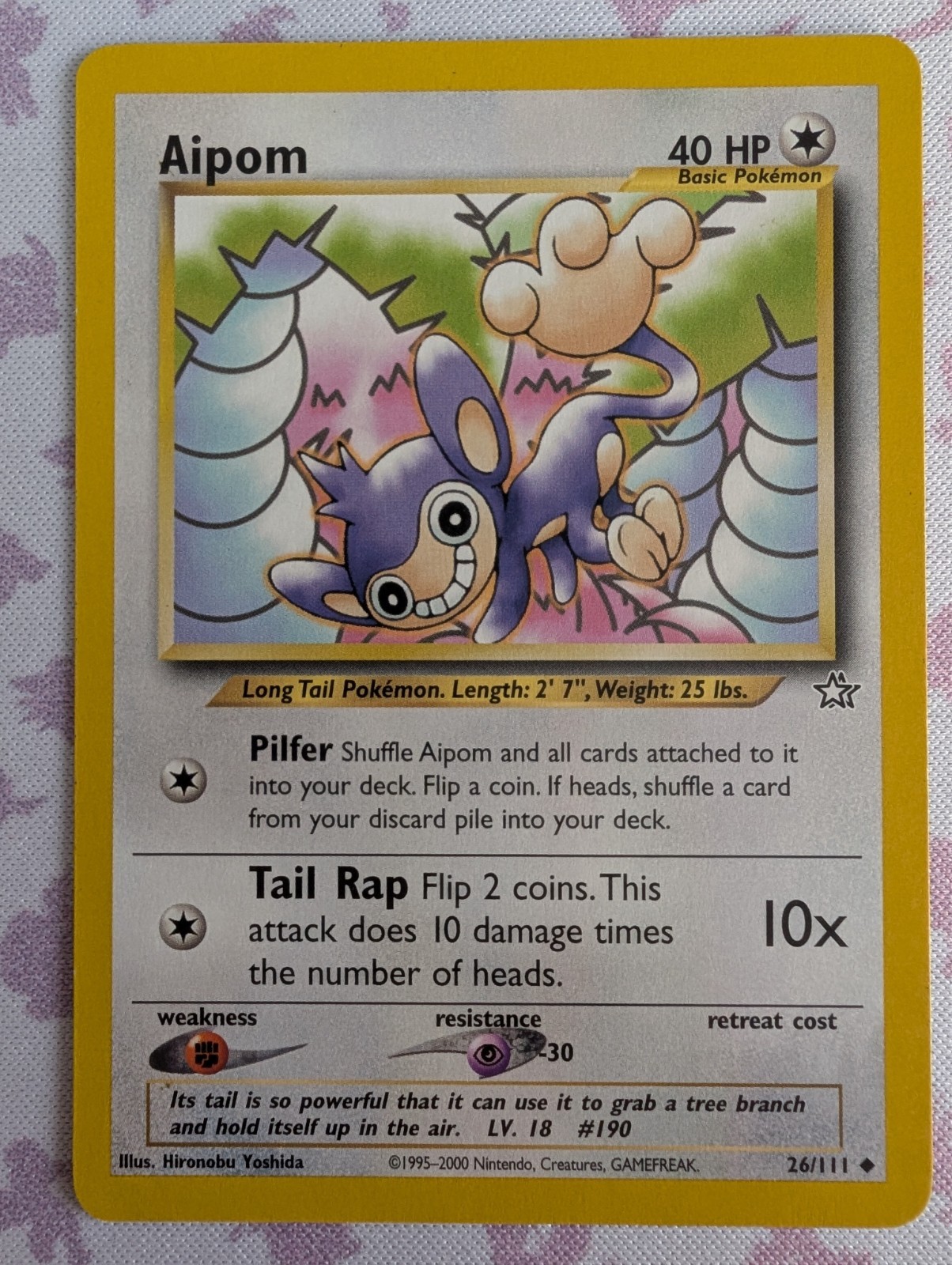 Pokemon - Aipom 26/111 Neo Genesis LP