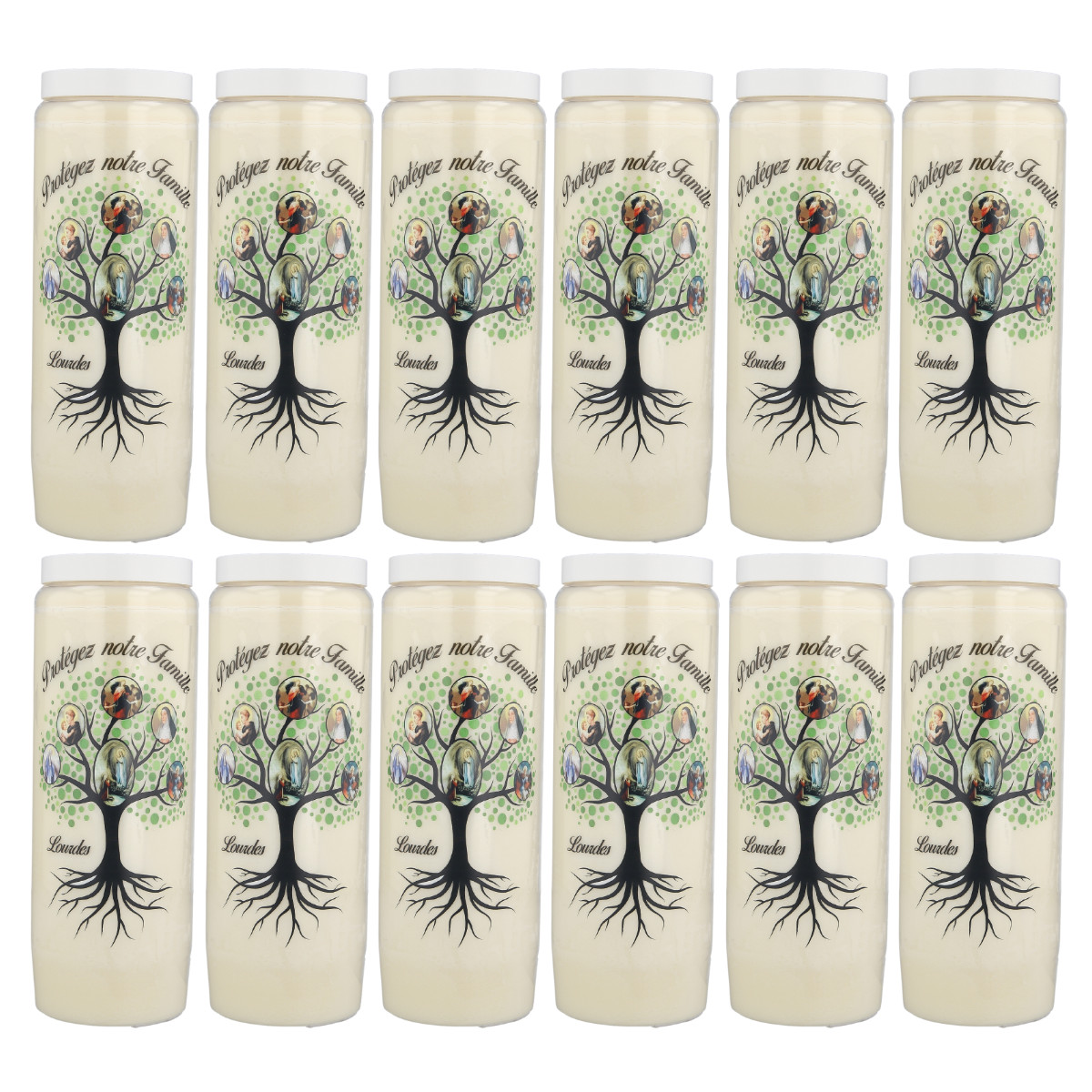 Bougies Neuvaine Arbre de Vie 17,5cm pour créer un havre de paix spirituel chez soi
