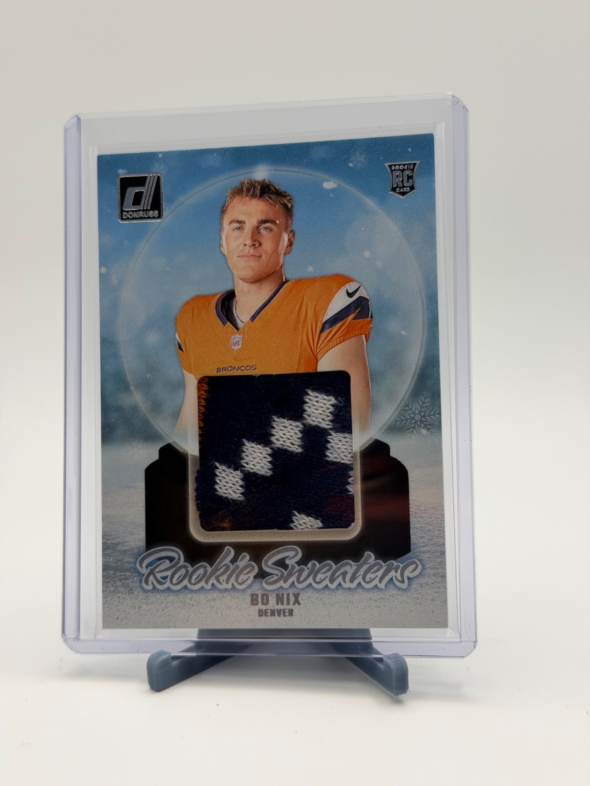 2024 Panini Donruss - Rookie Holiday Sweaters Bo Nix #RHS-BNI (MEM, RC)