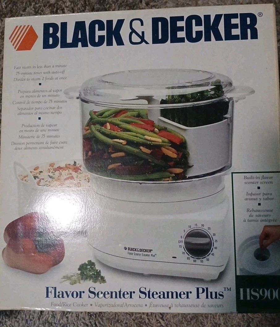 BLACK & DECKER Flavor Scenter Steamer Plus Model HS900