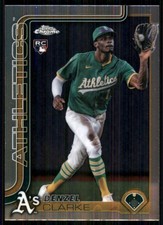 2025 Topps Chrome Update #USC15 Denzel Clarke RC Athletics 56878