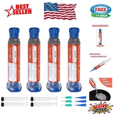 High Viscosity Lead-Free Solder Paste, 30g x 4 Packs, 138  Melting Point