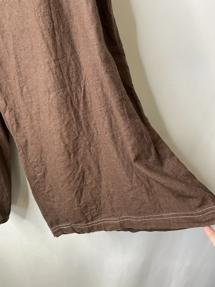 Versailles Womens Linen Capri Pants Size 20W Wide Leg Lightweight Transitional - Image 4 of 4